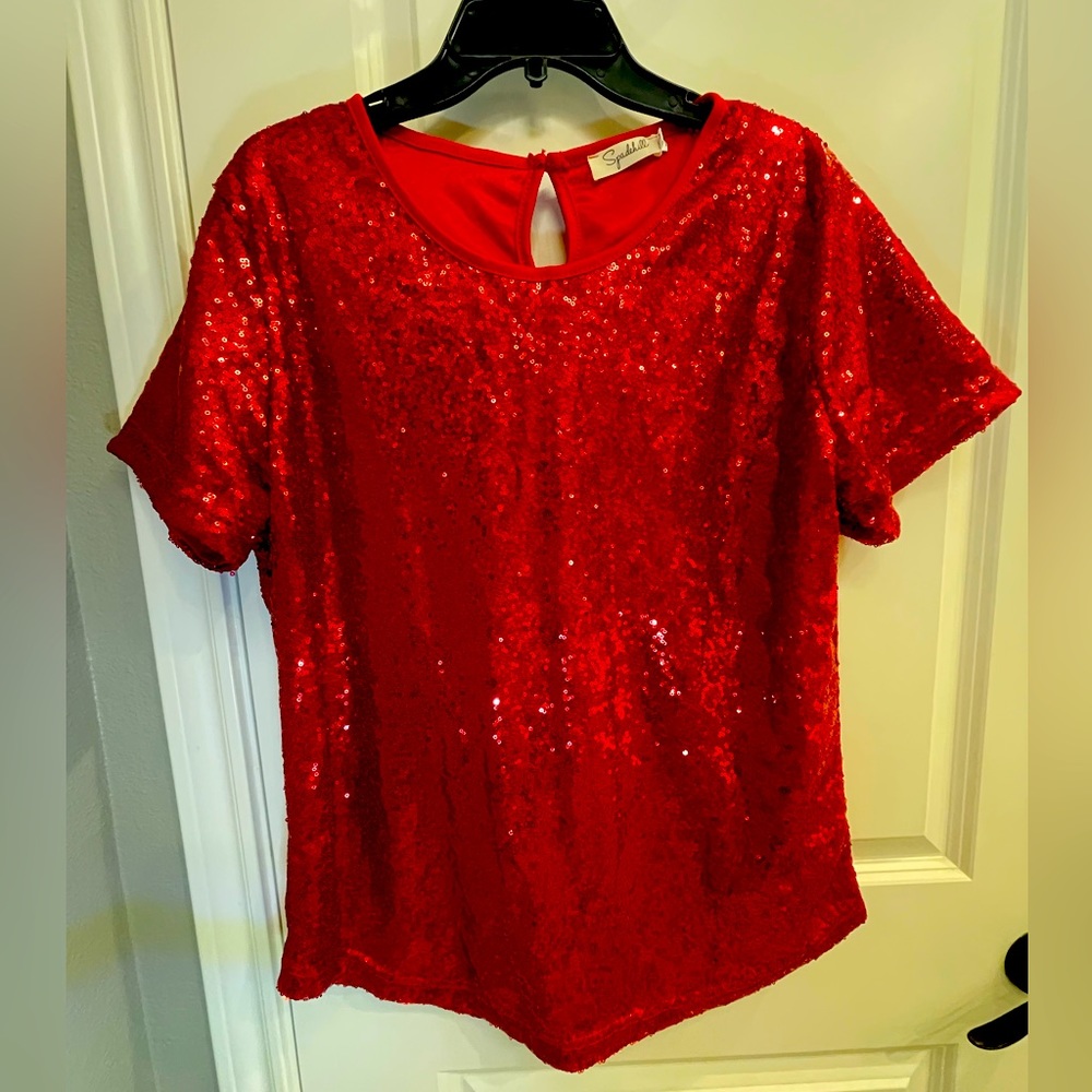 Spadehill sequin shirt, women’s Large